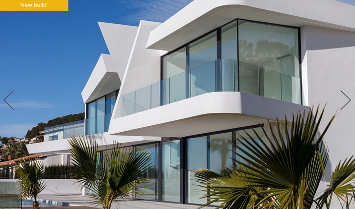 Modern new construction villa for sale in Moraira with sea views